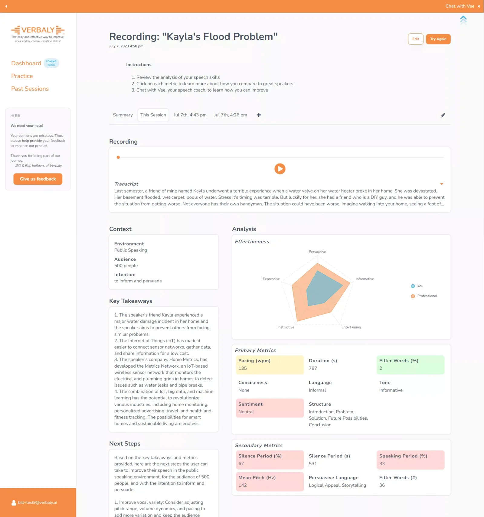 Verbaly — reference