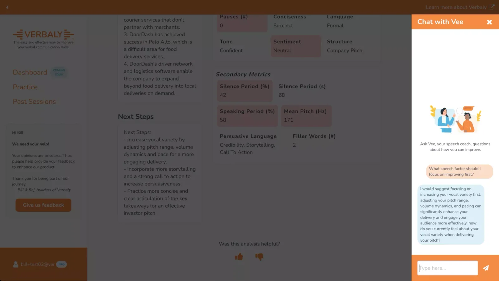 Verbaly — reference